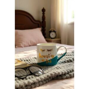 SLANT NAMASTAY IN BED MEDITATION COFFEE DRINK 20OZ MUG CUP